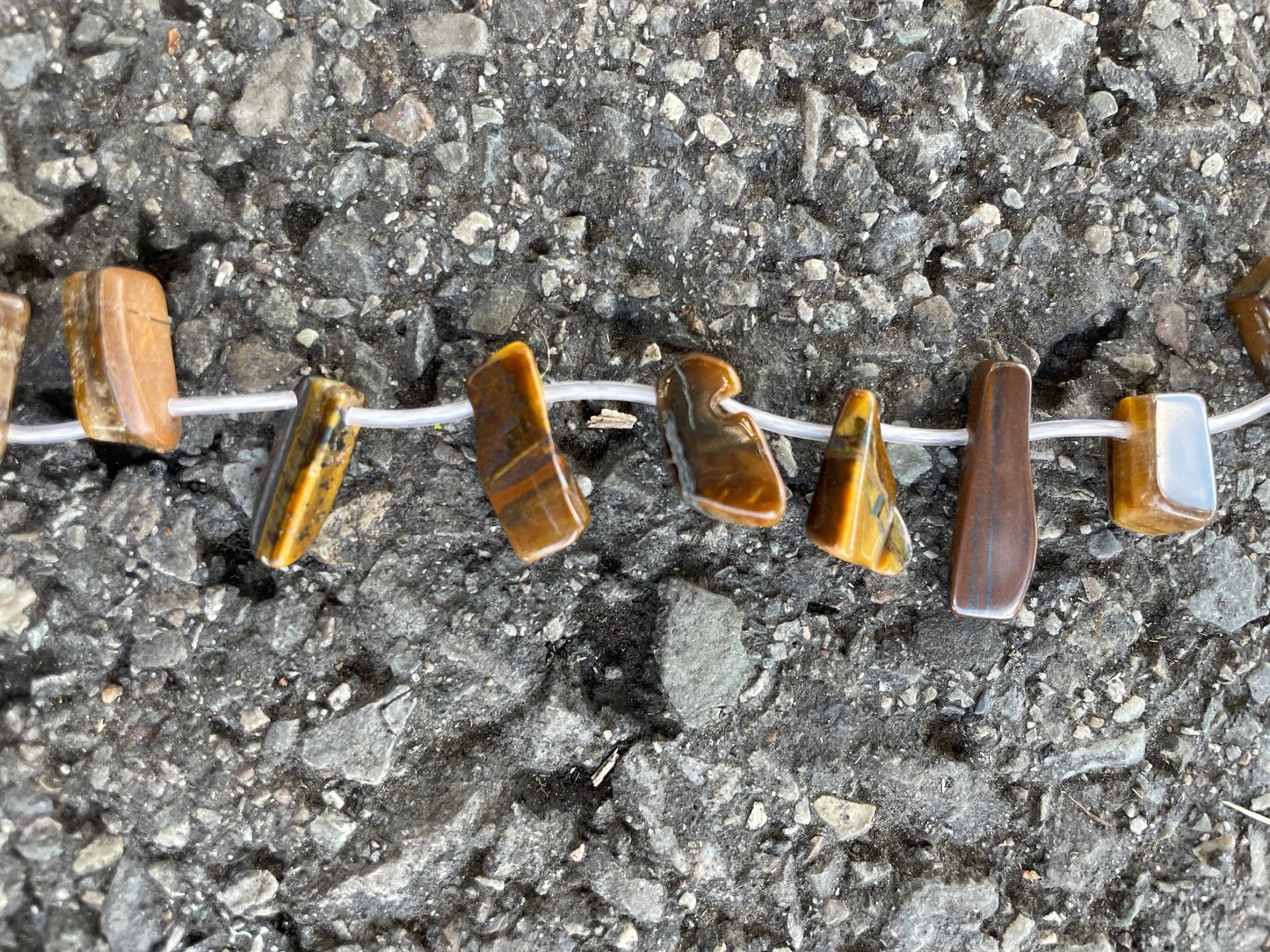 Irregular Pendant-Like Tigereyes