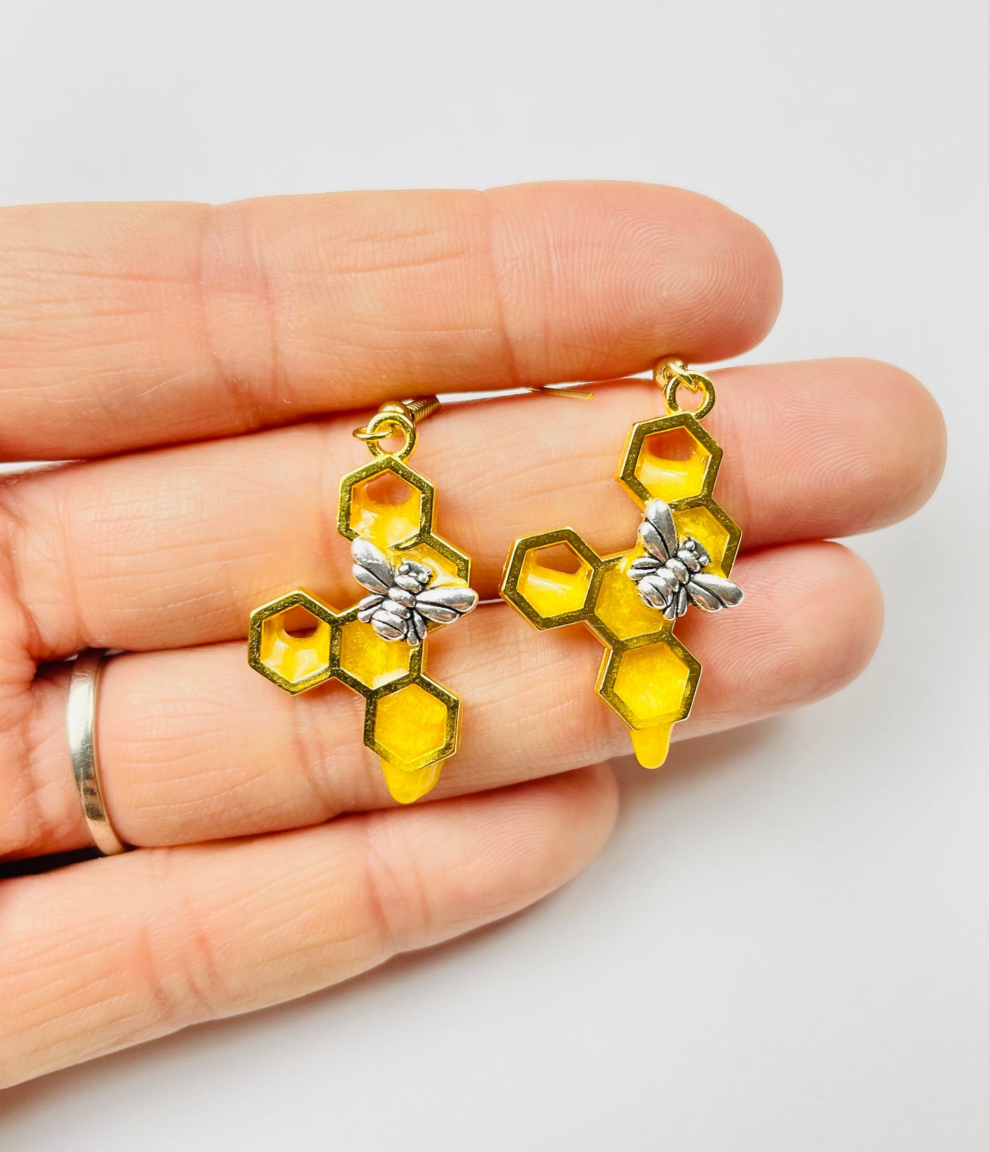 Honey Bee Dangle Earrings