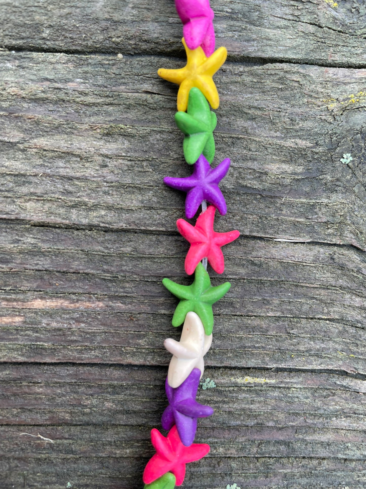 Starfish Real Stone Beads 14mm