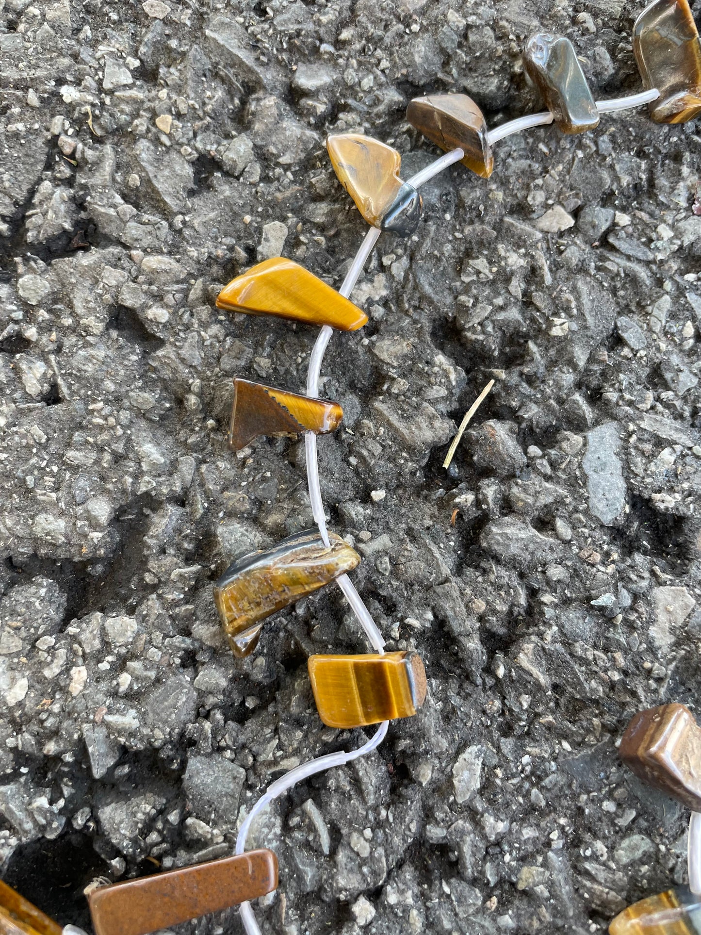 Irregular Pendant-Like Tigereyes
