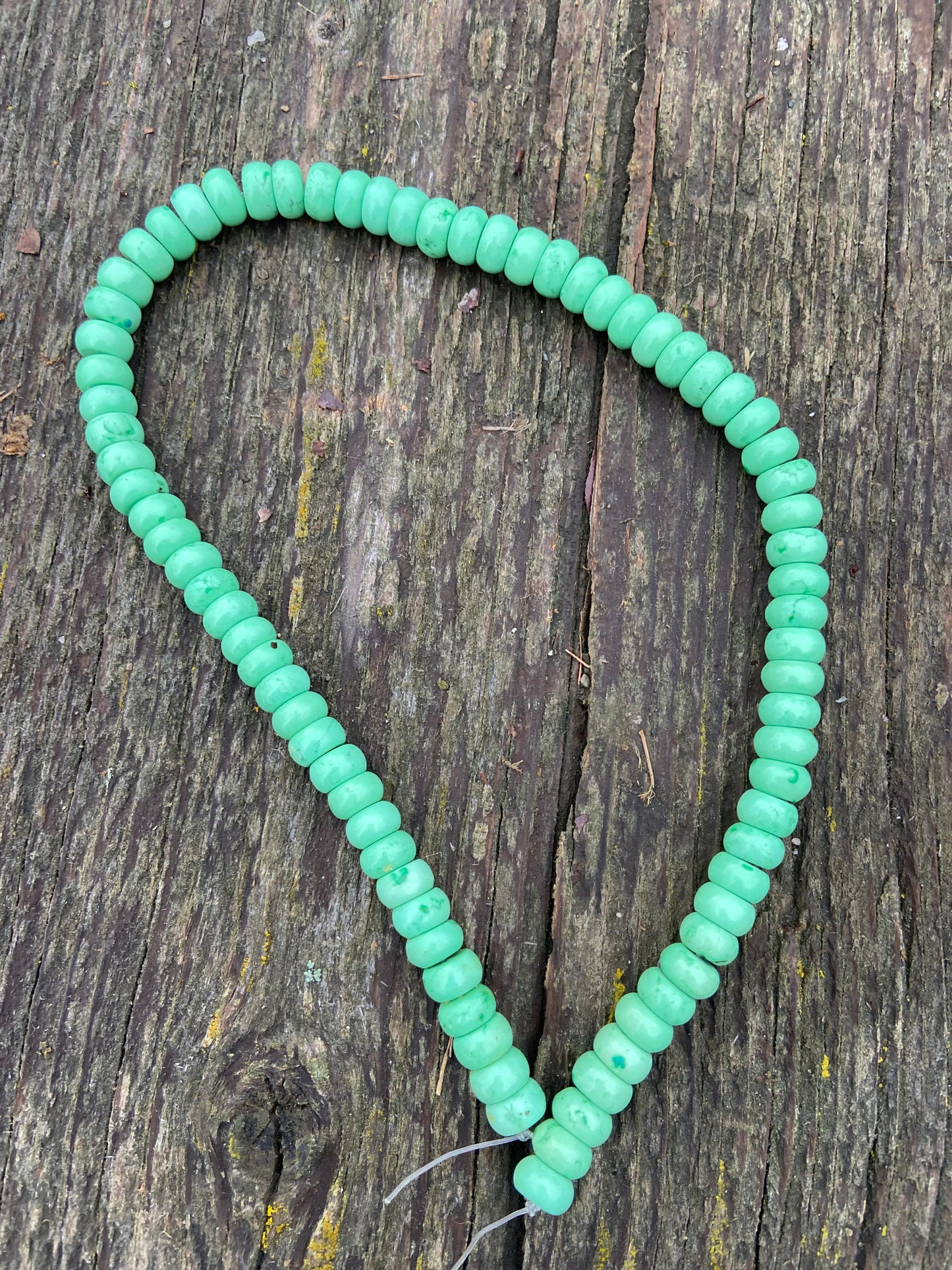 Mint Green Rondelle Magnesite 10mm