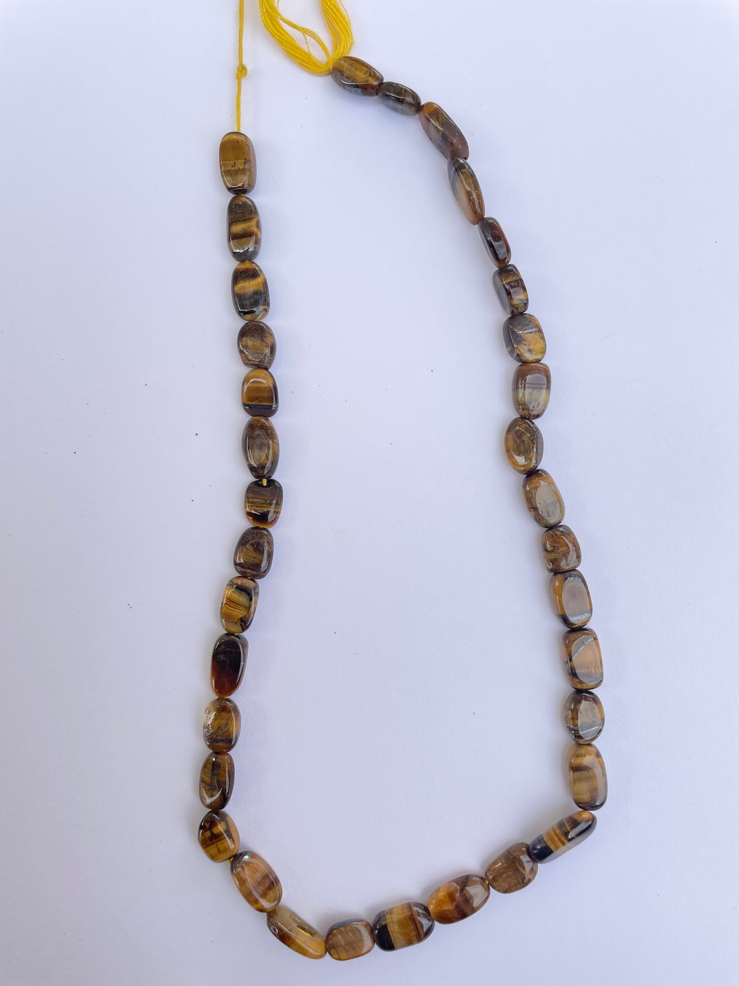 Tiger Eye Irregular Oval Beads 8mm-12mm