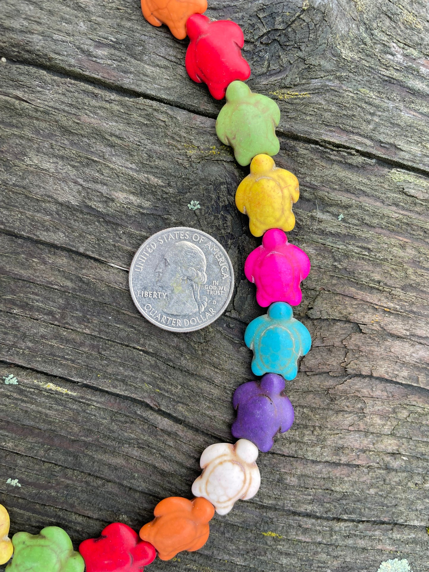 Turtle Real Stone Beads 20mm