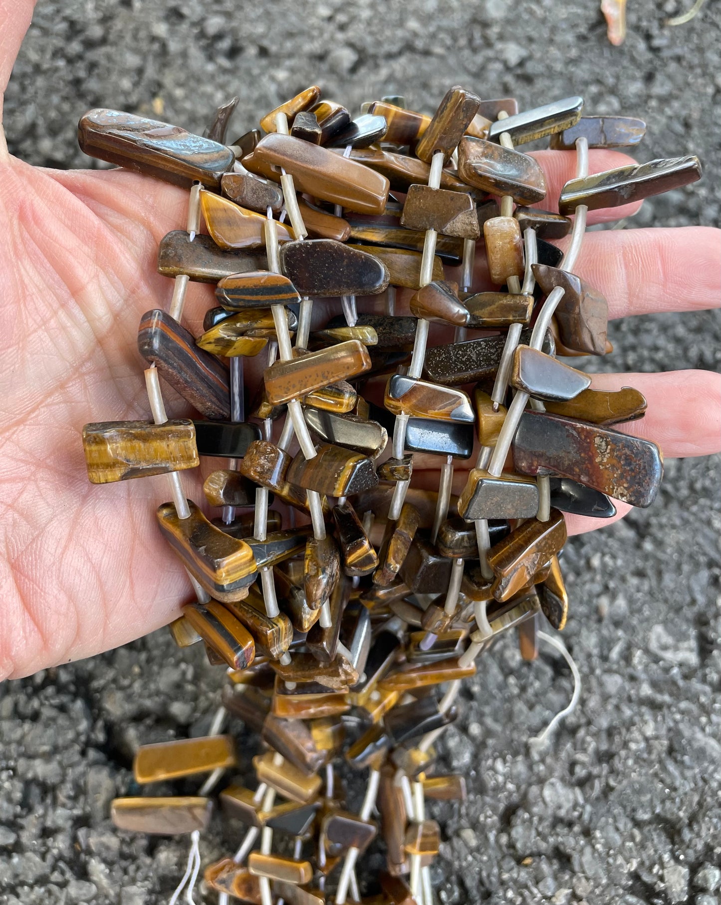 Irregular Pendant-Like Tigereyes