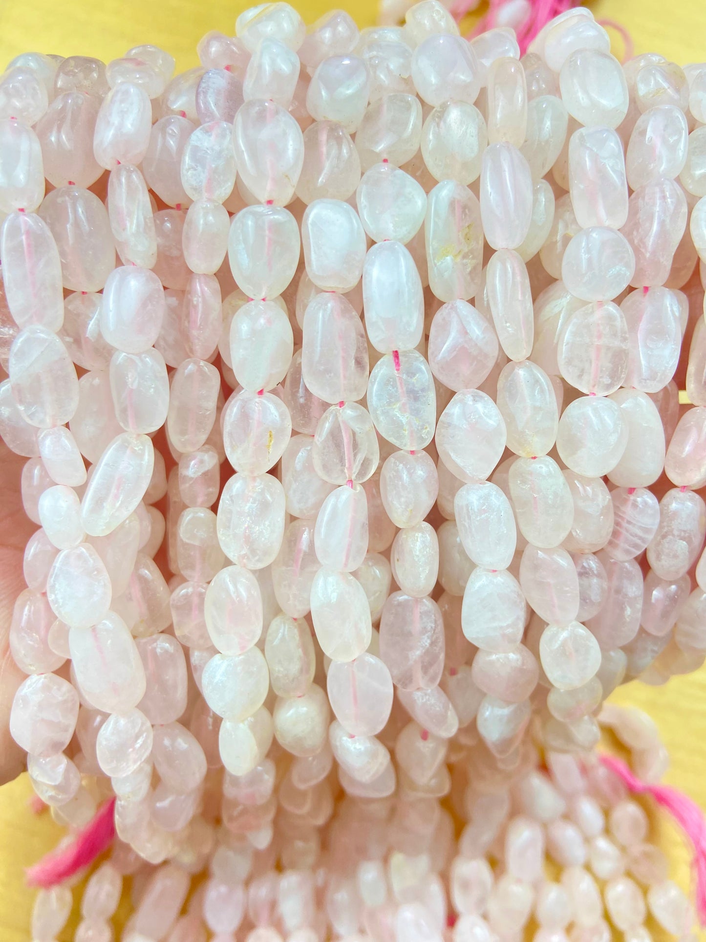 Light Pink See-Through Stone Bead