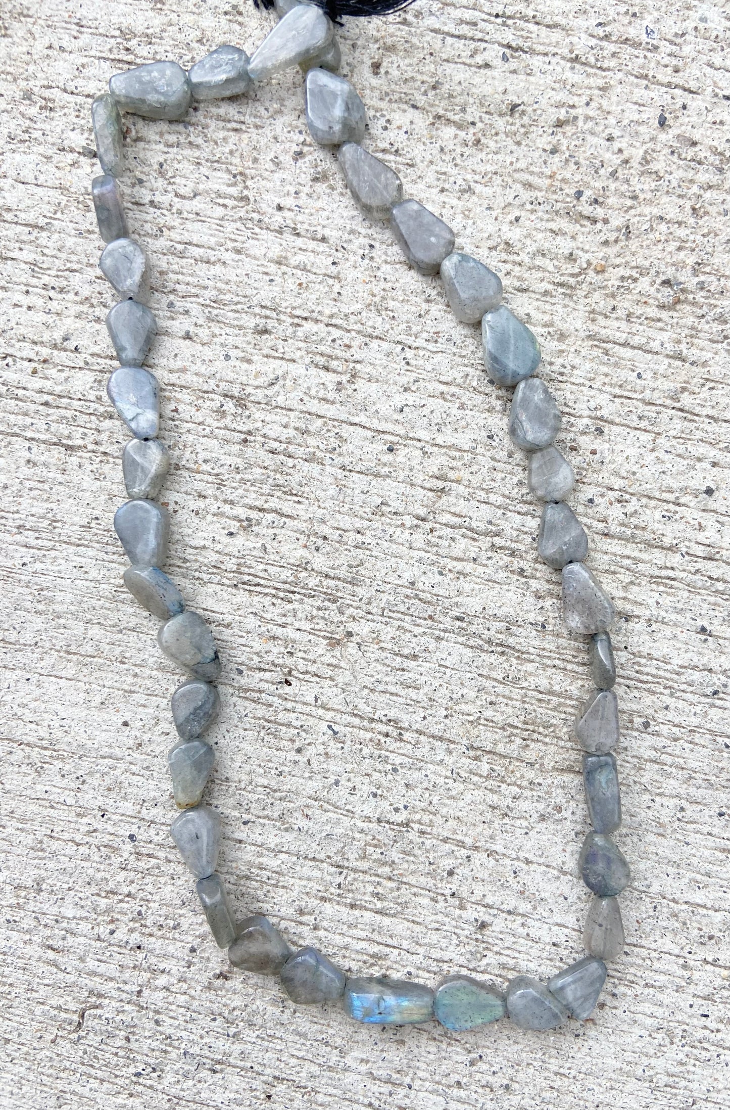 Grey Irregular Real Stone Bead