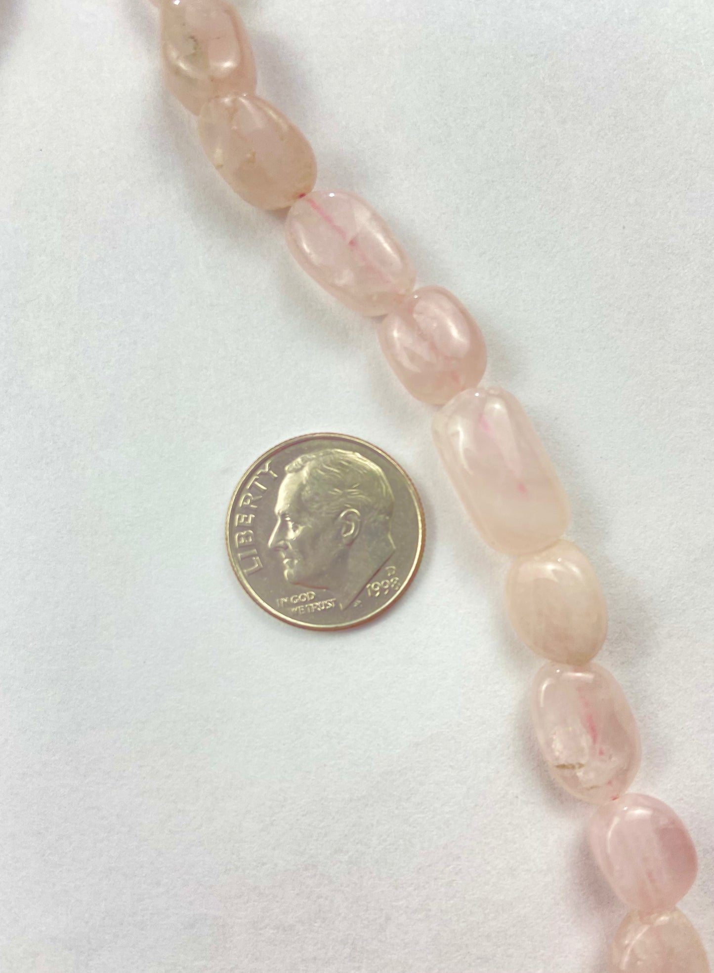 Light Pink See-Through Stone Bead