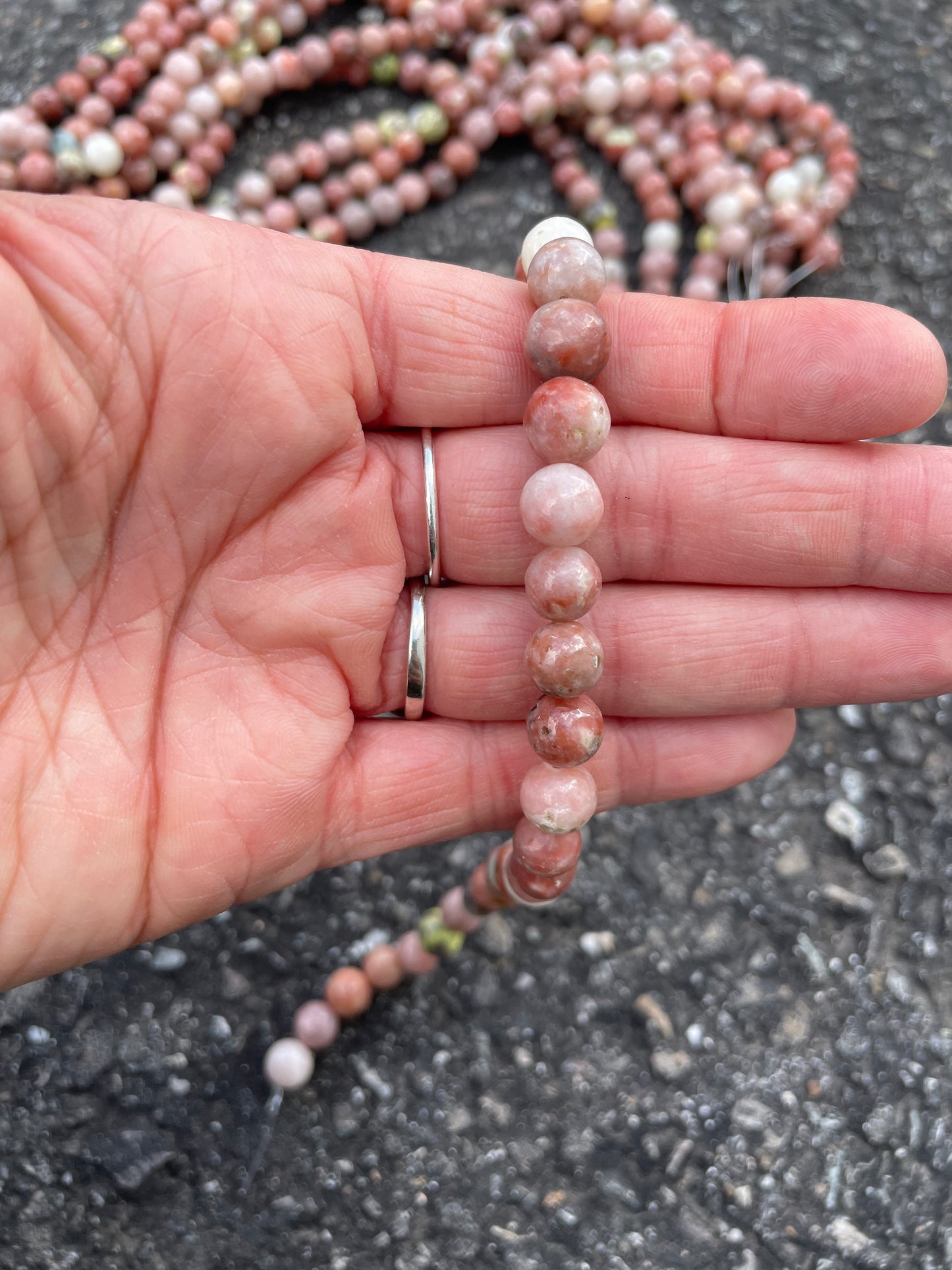 Pink Lepidolite 8mm Round Beads