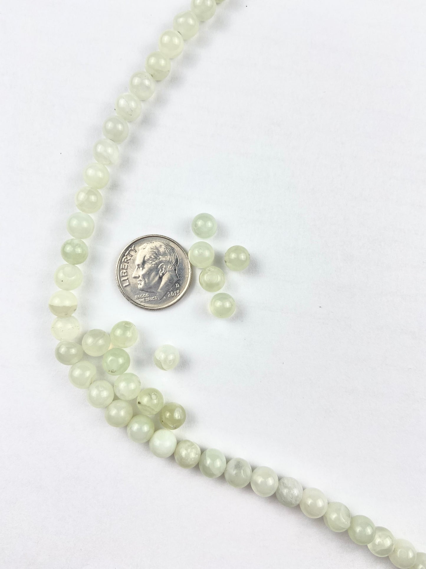 Light Green Stone Beads