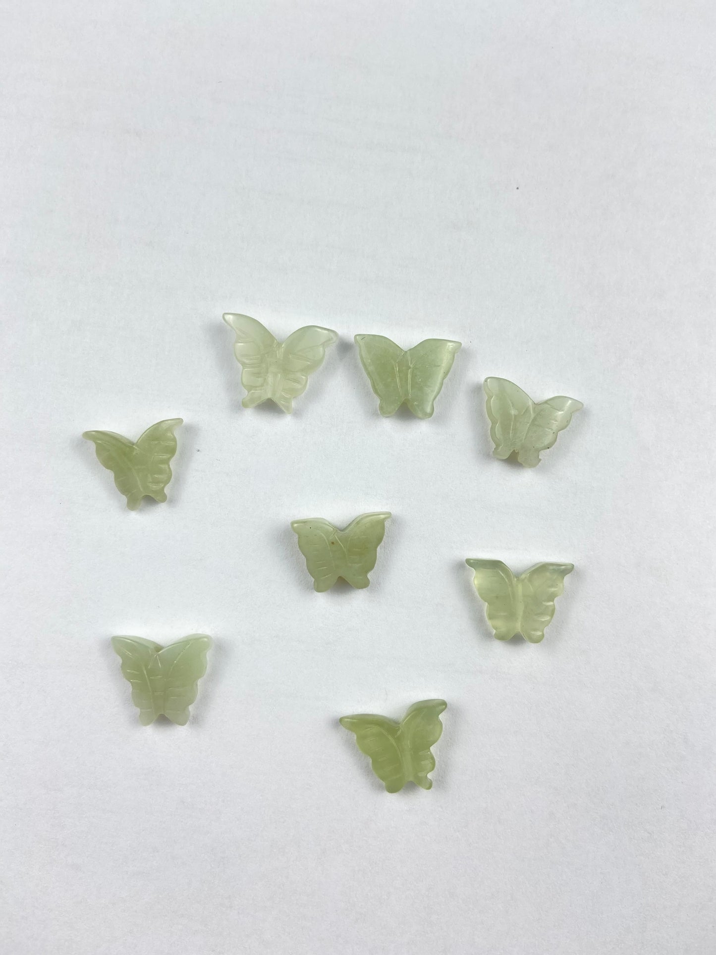 Green Butterfly Stone Bead