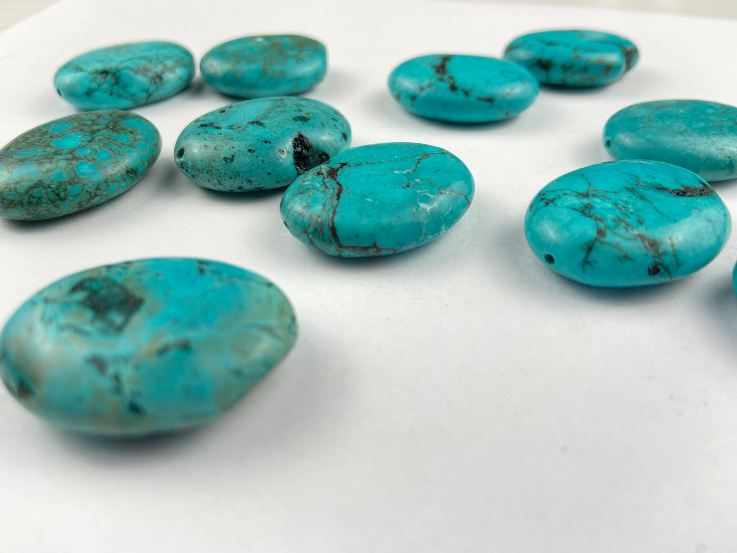 Large Oval Turquoise Stone Bead