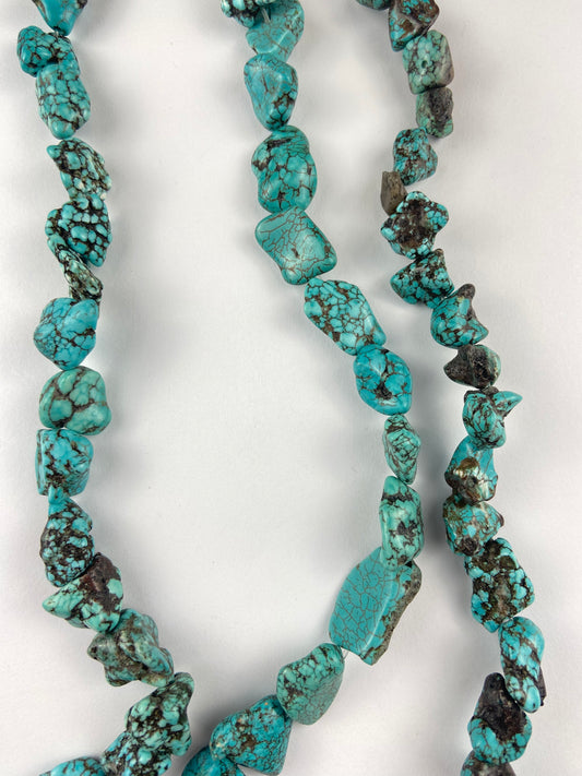 Irregular Turquoise Teal Stone Beads