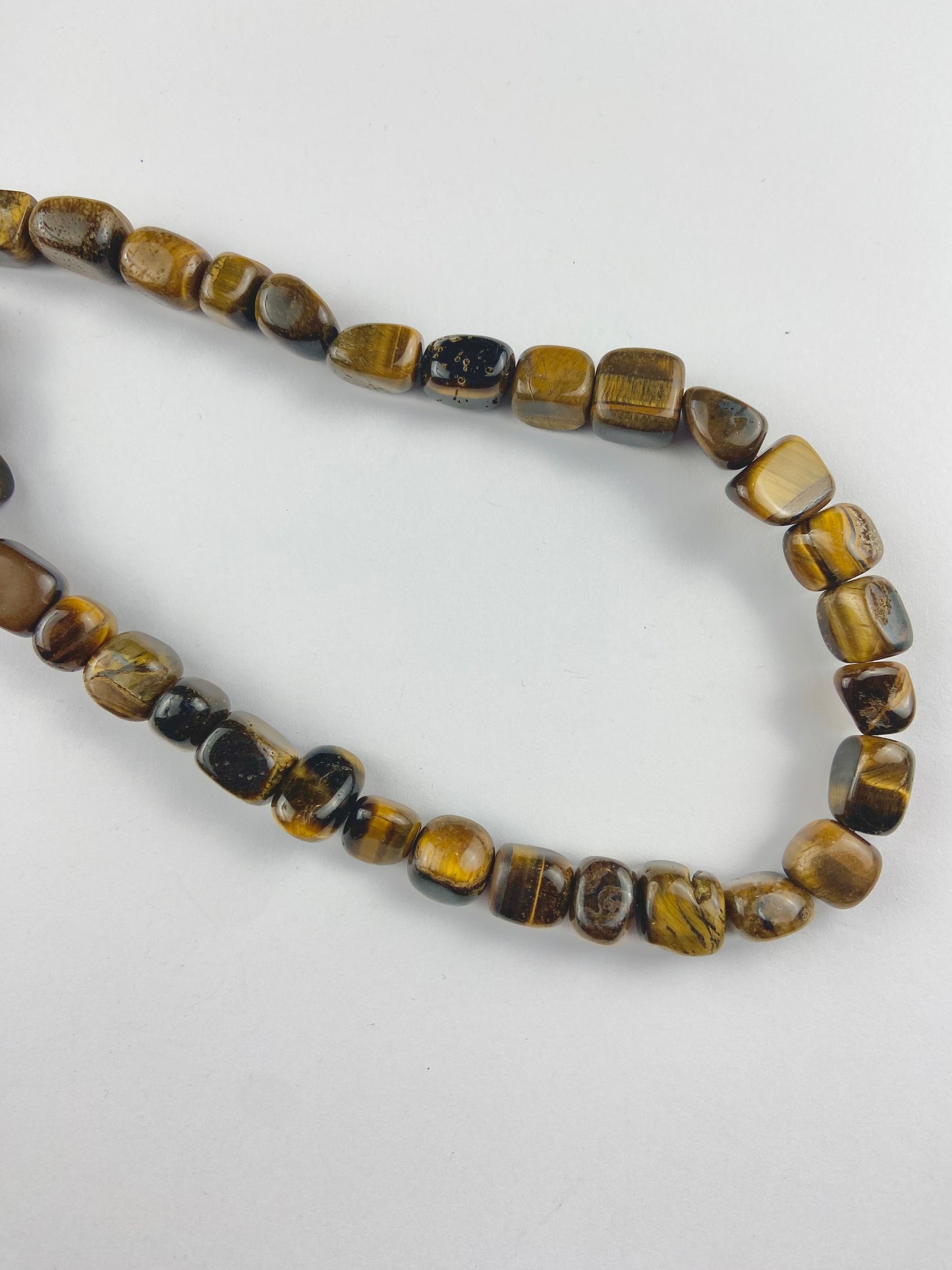 Cube Brown Tiger Eye Real Stone Beads
