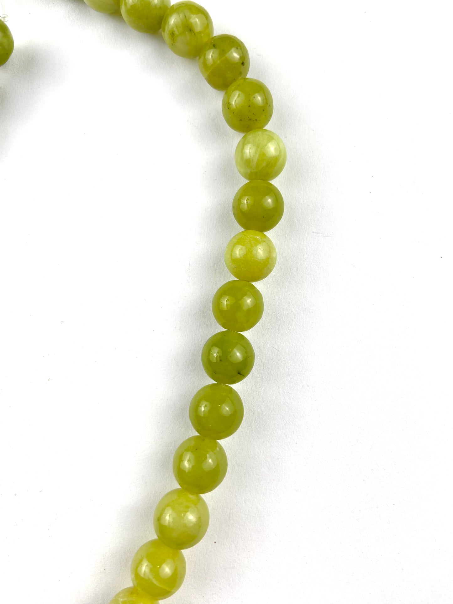 Green Round Polished Real Stone Bead 10mm