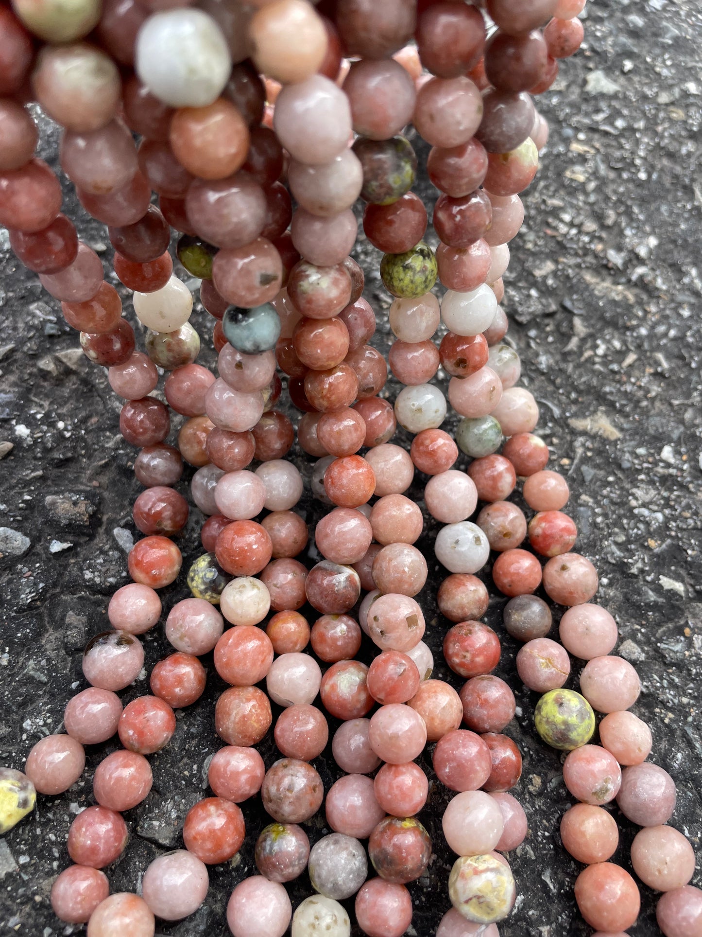 Pink Lepidolite 8mm Round Beads