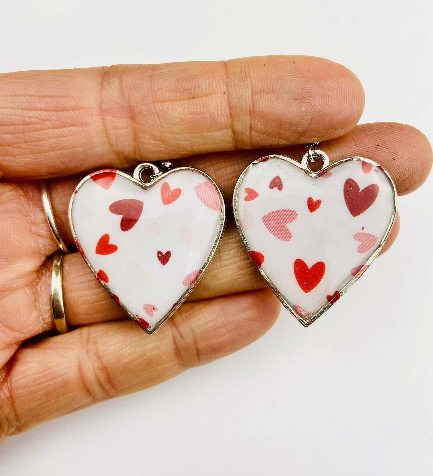 Valentine Heart Dangle Earrings