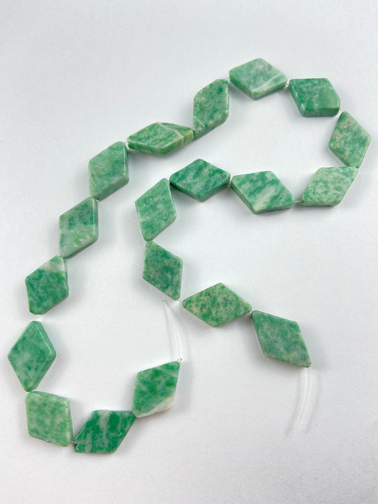Green Real Stone Beads