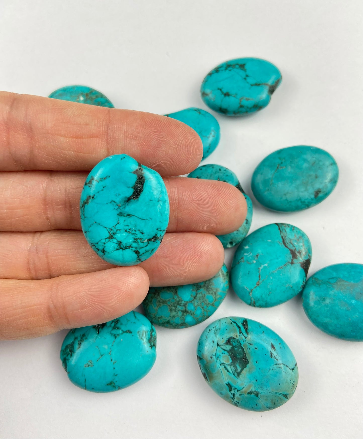 Large Oval Turquoise Stone Bead